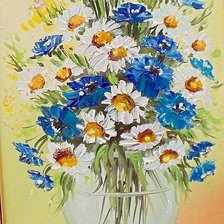 Схема вышивки «цветы полевые»