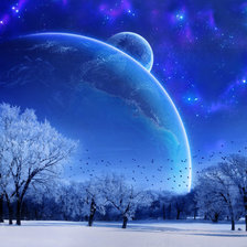 Схема вышивки «луна»