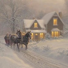 Схема вышивки «Метель»