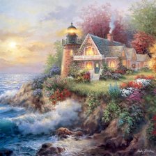 Схема вышивки «Шумный берег_Ники боэм»