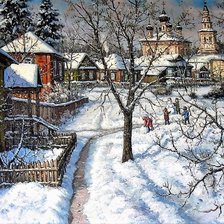 Схема вышивки «Зимой»