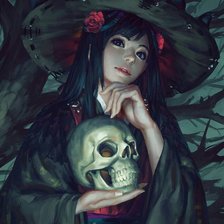 Схема вышивки «Ведьмочка»