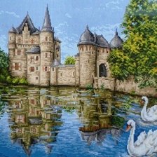 Схема вышивки «Замок»