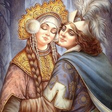 Схема вышивки «Иван да Марья»