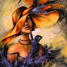 Схема вышивки «dáma»