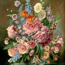 Схема вышивки «kvety»