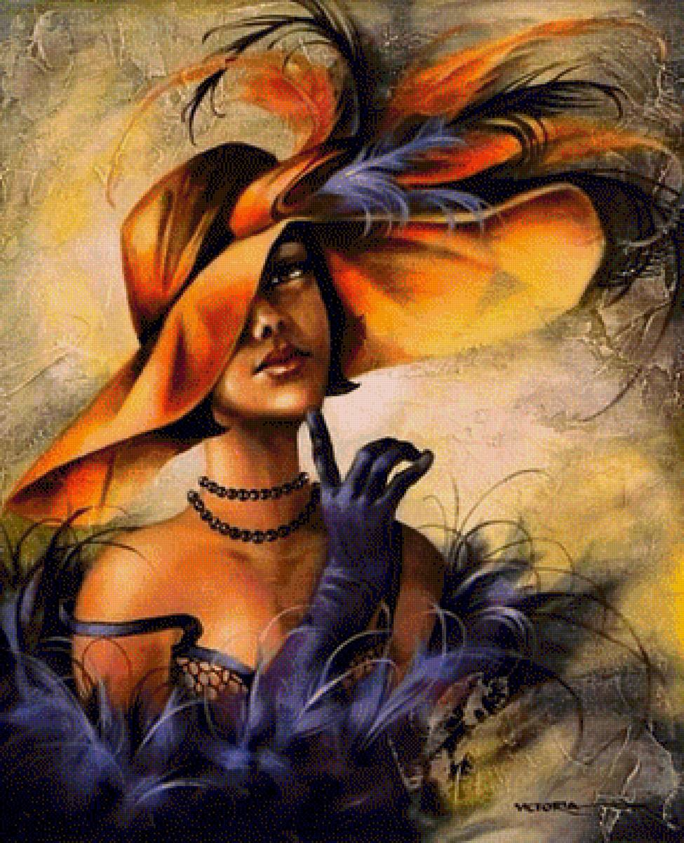 dama w kapeluszu - предпросмотр