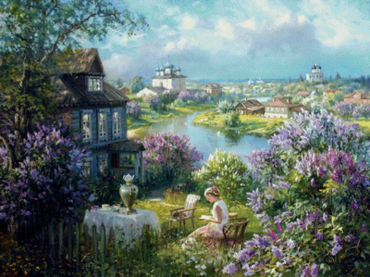 №1646714 - сирень, церковь, отдых - предпросмотр