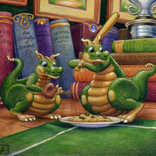 Схема вышивки «дракончики»