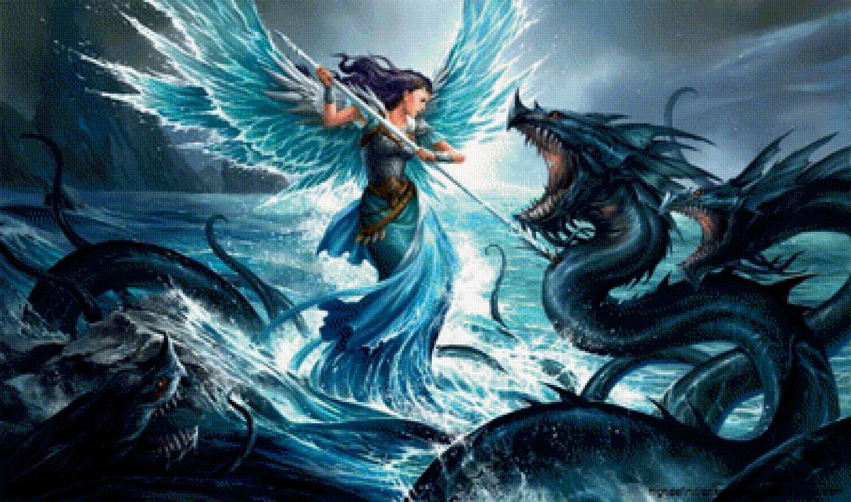 моской бой - легенды, море, драконы. нимфа - предпросмотр