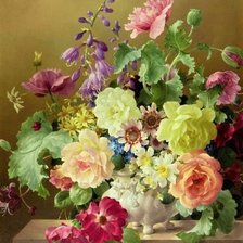 Схема вышивки «БУКЕТ ЦВЕТОВ»