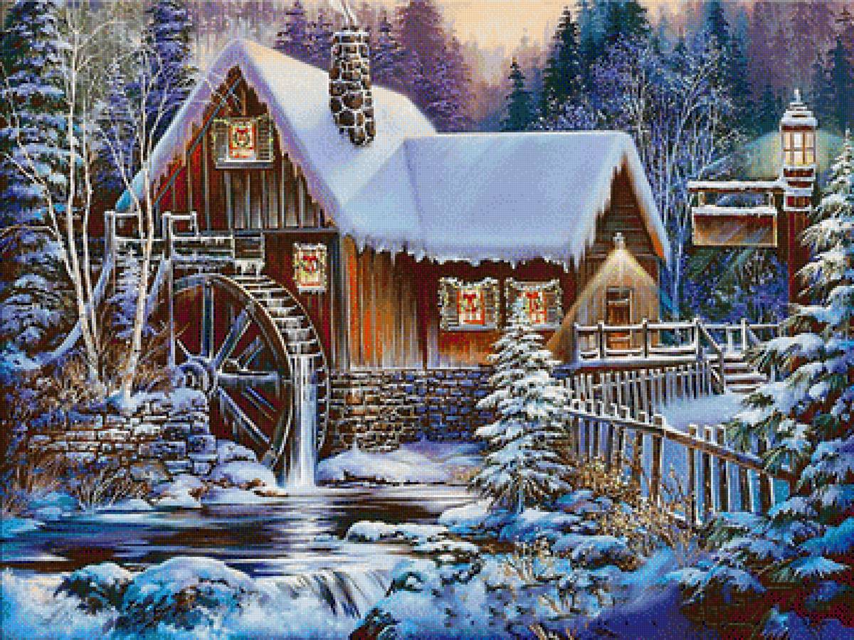 Водяная мельница - предпросмотр