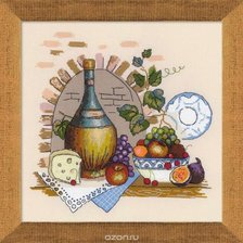 Схема вышивки «натюрморт с сыром»