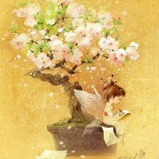 Схема вышивки «под сакурой»