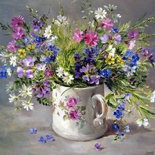 Схема вышивки «БУКЕТ ЦВЕТОВ, ANNE COTTERILL»