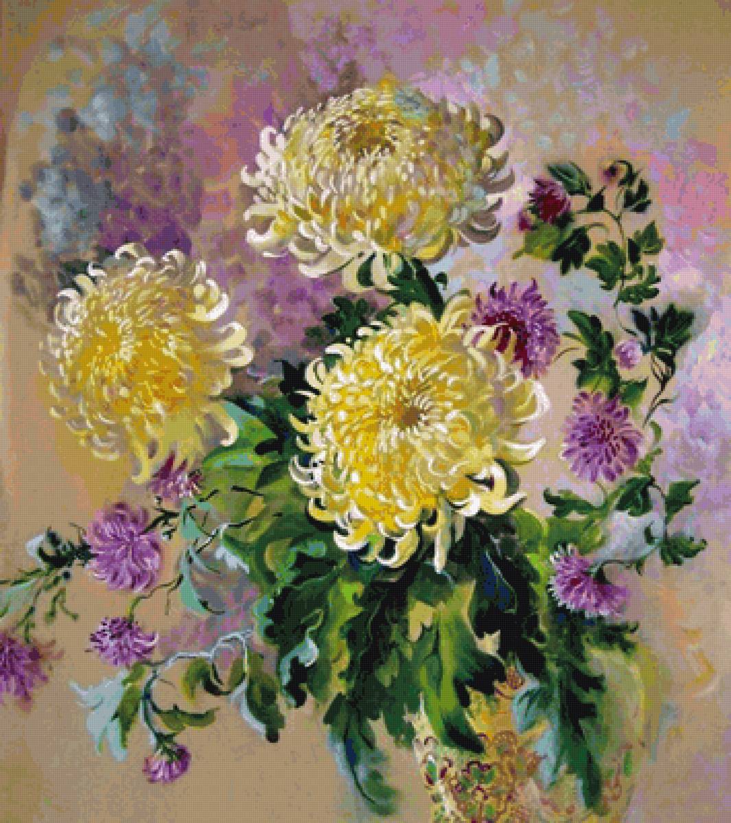 Натюрморт - натюрморт, цветы - предпросмотр