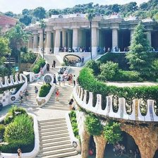 Схема вышивки «Парк Гуэль в Барселоне»