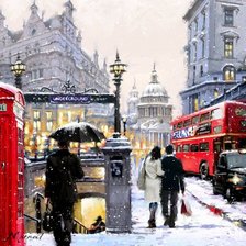 Схема вышивки «Зимний Лондон»