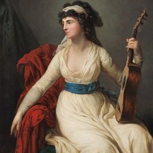 Схема вышивки «девушка с гитарой»