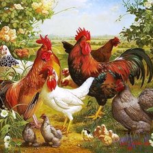 Схема вышивки «Cantar de Galo»