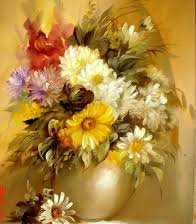 Схема вышивки «красивые цветы»