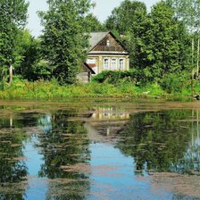 Схема вышивки «Старый пруд»