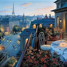 Схема вышивки «С видом на Париж»