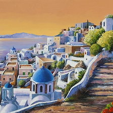 Схема вышивки «Santoriny»