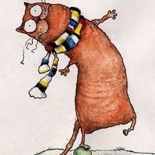 Схема вышивки «кот»