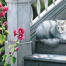 Схема вышивки «Солнечный котик»