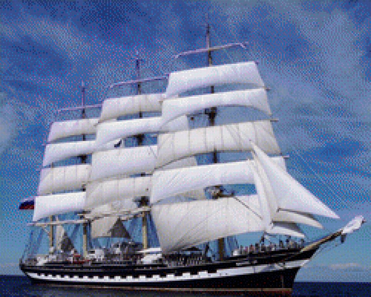 Российский корабль-парусник Крузенштерн - крузенштерн, корабль-парусник, российский корабль, россия - предпросмотр