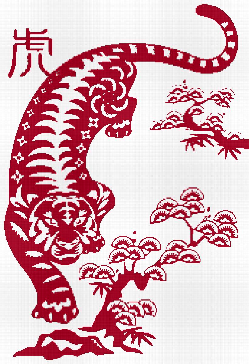 7676 - китай., тигр - предпросмотр