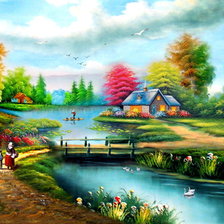 Схема вышивки «Идиллия»