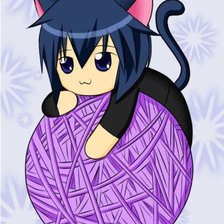 Схема вышивки «Икуто и клубок»