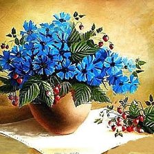 Схема вышивки «васильки2»