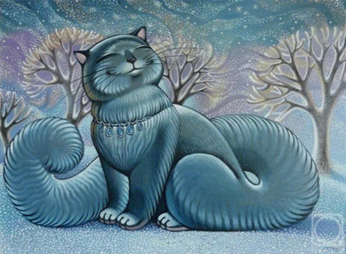 картина. художник Ася Белова - коты, картина - предпросмотр