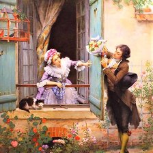 Схема вышивки «Букет в подарок»