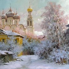 Схема вышивки «зимой»