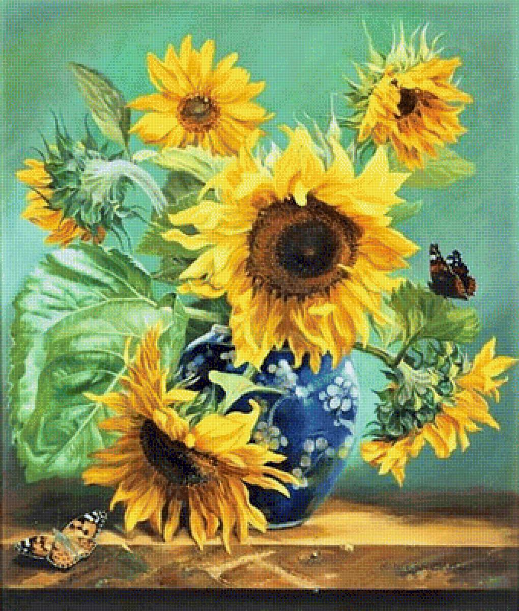 ПОДСОЛНУХИ - подсолнухи, осение цветы - предпросмотр