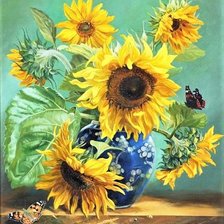 Схема вышивки «ПОДСОЛНУХИ»