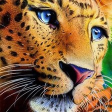 Схема вышивки «ягуар»