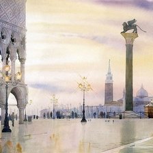 Схема вышивки «Утро в Венеции»