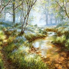 Схема вышивки «Солнечный ручей»