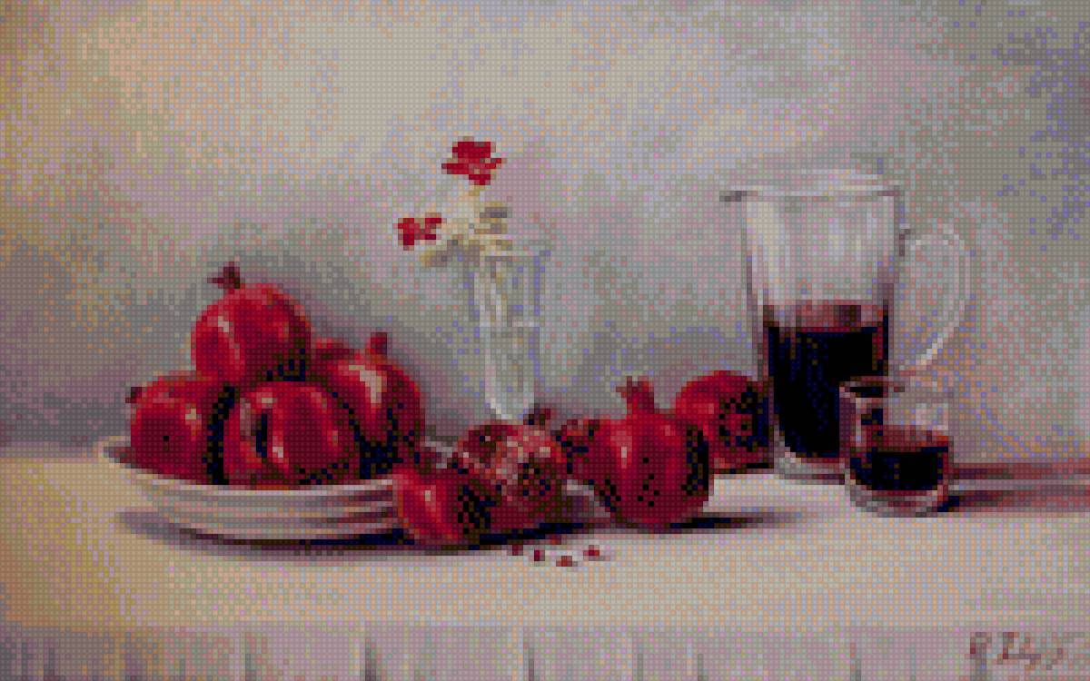 Азербайджанские гранаты - фрукты, баку, гранаты, азербайджан - предпросмотр