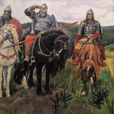 Схема вышивки «3 богатыря»