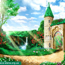 Схема вышивки «замок»