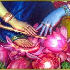 Схема вышивки «РадхаКришна»