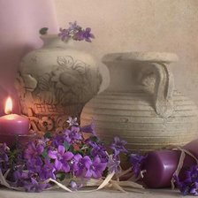 Схема вышивки «сиреневый натюрморт»