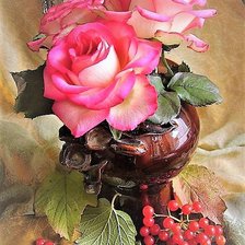 Схема вышивки «Натюрморт с розами»