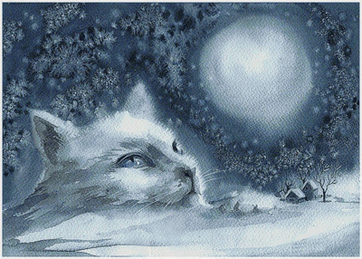 снежный кот - зима, кот, снег - предпросмотр